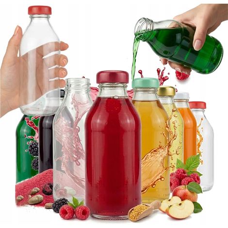50 botellas de zumo de 330 ml + tapa (1/5)