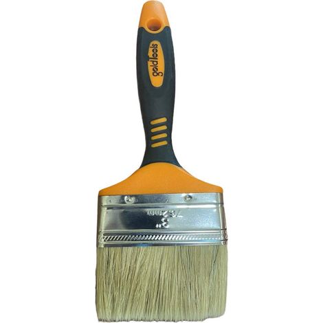 Pennello piatto per verniciare 76.2 mm con setole morbide per pittura, vernice con manico antiscivolo (1/2)