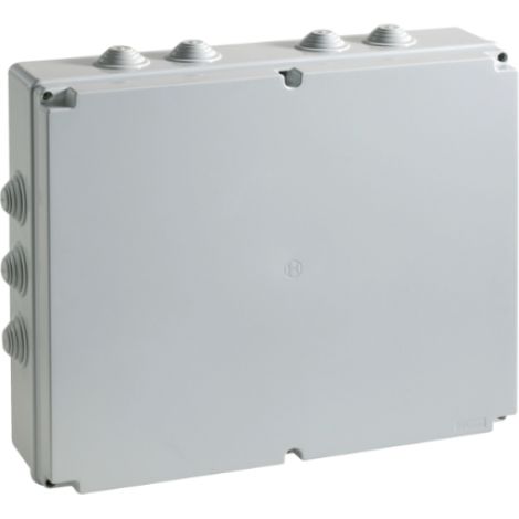 Cassetta di derivazione ip55 grigia 460x380x120 viti metalliche ip55 08 vm bocchiotti b04838 (1/2)