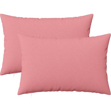 vidaXL Cushion with Pillow HEERLEN 2 pcs Pink Fabric (1/5)