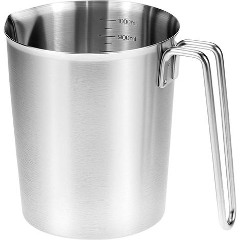 Pichet de Mesure 1 L en Acier Inoxydable 304 Multi-usages (1/5)