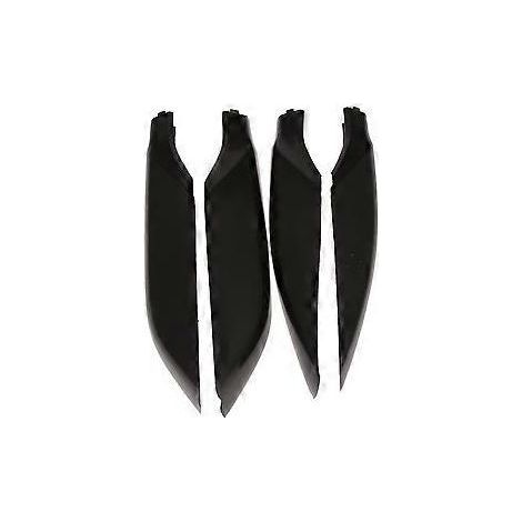 4x Schwarze/Silberne Dachgepäckträger-Abdeckungen/Endkappen/Schutzhüllen für LAND CRUISER PRADO 150 LC150 2010-2020 (1/5)