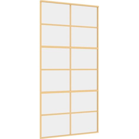 Maison Exclusive - Schiebetür Golden 102,5x205 cm ESG-Klarglas un