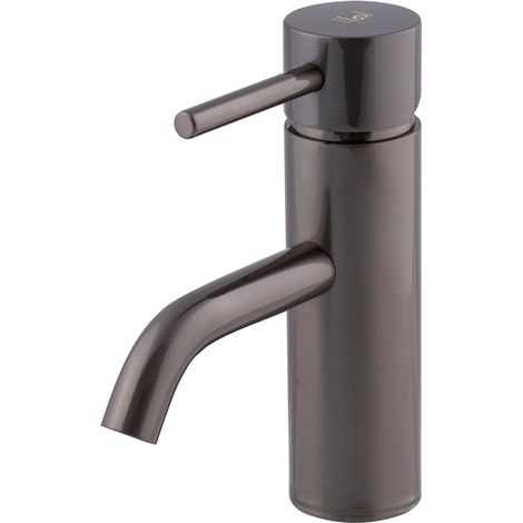 Galindo Grifo lavabo Theo Dark cromo negro cepillado 8635036 (1/2)