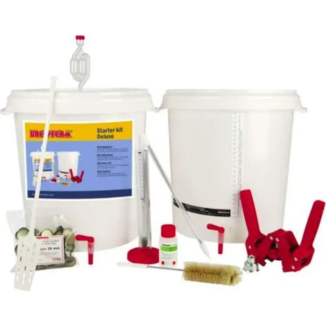 Kit de Démarrage Deluxe Brewferm pour Brassage de Bière Maison - Seaux 30L, Robinet, Densimètre, Bouchonneuse et accessoires Complets (1/2)