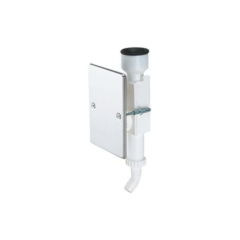 SIFONE SCARICO CONDENSA AD INCASSO PIASTRA INOX- 1 x 46- GHIDI- pezzi 1