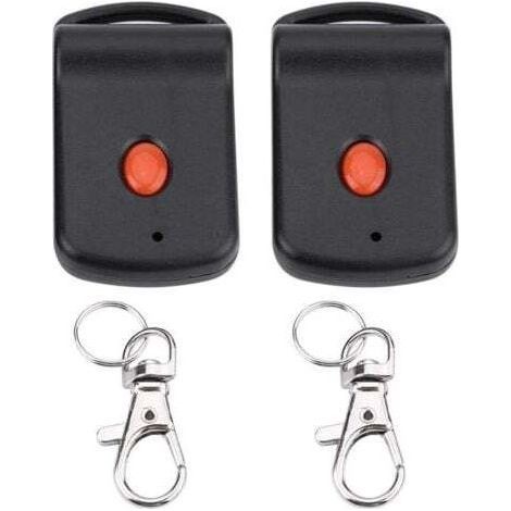 car key garage door opener remote control duplicator,Télécommande de porte de garage, 2 Pcs Télécommande porte-clés Mini porte de garage à diance émetteur de garage replacement pour Doormat (1/4)