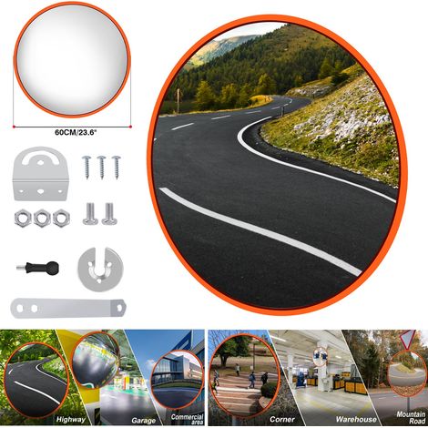60CM Konvexer Spiegel Verkehrsspiegel Außenspiegel Sicherheitsspiegel 2026 NEU