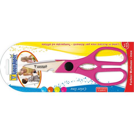 1PZ FORBICI DA CUCINA MULTIUSO lame temperate acciaio inox
