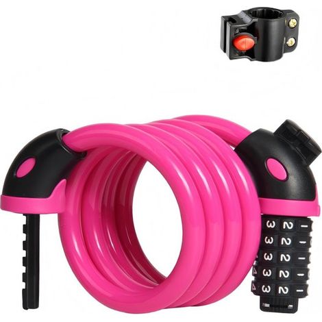 Lucchetto per bicicletta con catena – 120 cm – Adatto per biciclette, motociclette e monopattini elettrici – Blu (1/5)