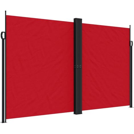 Maison Exclusive - Tenda da Sole Laterale Retrattile Rossa 200x600 cm
