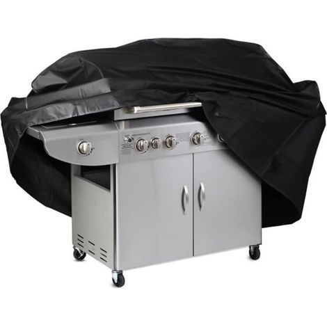 Waterproof BBQ Cover, Barbecue Protection Kit, 145x61x117 cm