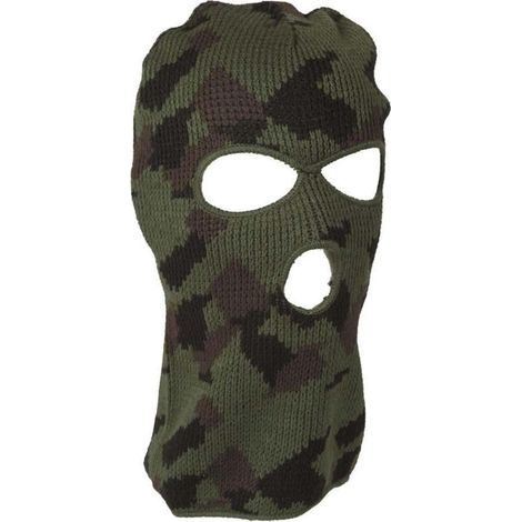 Cagoule 3 trous respirante camouflage pour moto et ski