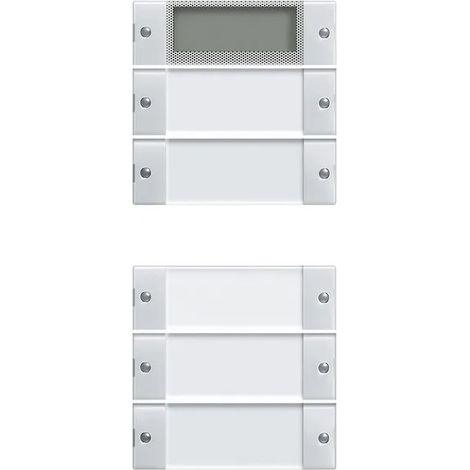Gira Set tasto basc. 5f Plus (2+3) BSF System 55 Trasparente/Bianco puro [214503], 2145 03