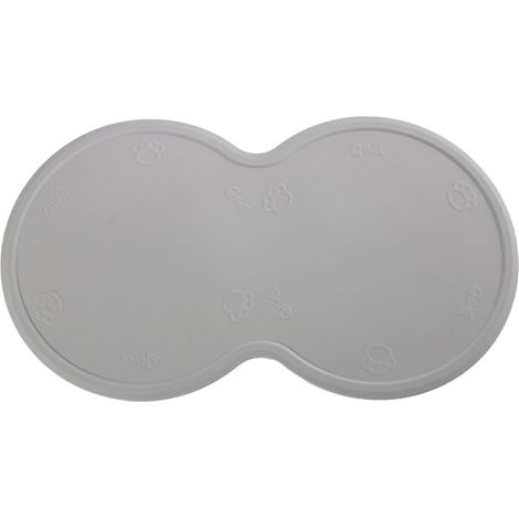 Tapis de gamelle en Silicone pour Chien - Napperon Bol en Silicone avec Bord Anti-éclaboussures Sets de Table pour Bols d'alimentation pour Tapis de Nourriture pour Animaux de Compagnie (1/4)
