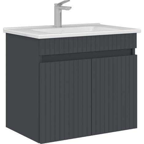 Mobile lavabo "Tivoli 65" - 65 x 45 x 57 cm - Antracite opaco (1/3)