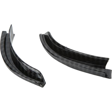 Déflecteur de pluie de toit en ABS résistant à l'usure avec rainure de déviation, remplacement pour Jeep Wrangler JL 2018-2021, fibre de carbone (1/5)