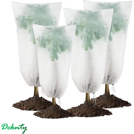 4 Voile Hivernage Plante Exterieur Housse Protection Plante Hiver 80x120cm (1/5)