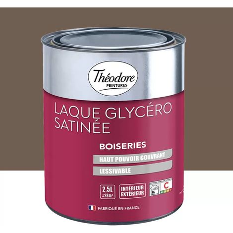 Laque Glycéro Satinée Théodore Ton Bois 2,5 L (1/2)