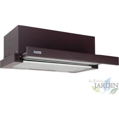 Orbegozo Teleskop-Dunstabzugshaube, braun 65 W LED-Beleuchtung Rauchabsaugung 60 x 28,3–45,3 x 21,5 cm