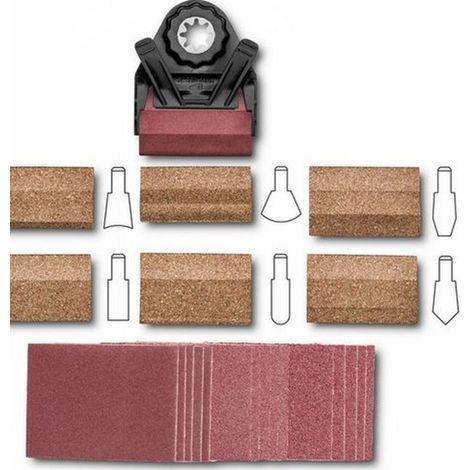 Fein SET DI SMERIGLIATURA PER PROFILI,AttaccoSLP,grana 80, 120 ,180 (1/5)