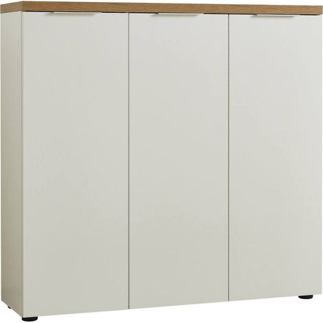 Scarpiera Aspidistra, Mobile Portascarpe 10 Ripiani, 30 Paia Made in Italy, 34x122x115h cm Bianco Lucido (1/5)