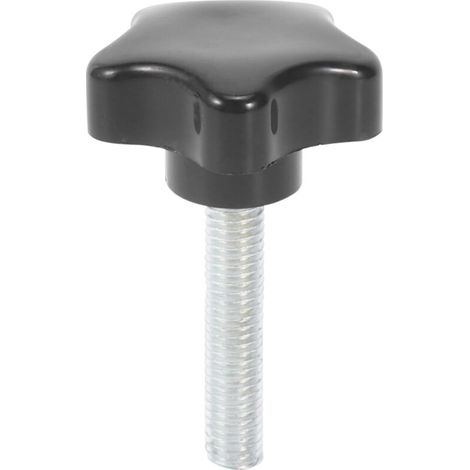 Vis M8 X 40 Mm TêTe éToile à Oreilles PoignéE Bouton de Serrage Noir