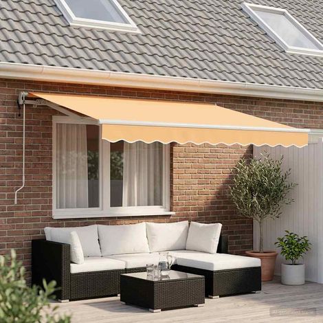 Teenpull – Einziehbare Markise Sand 3,5 x 2 m Stoff (1/5)