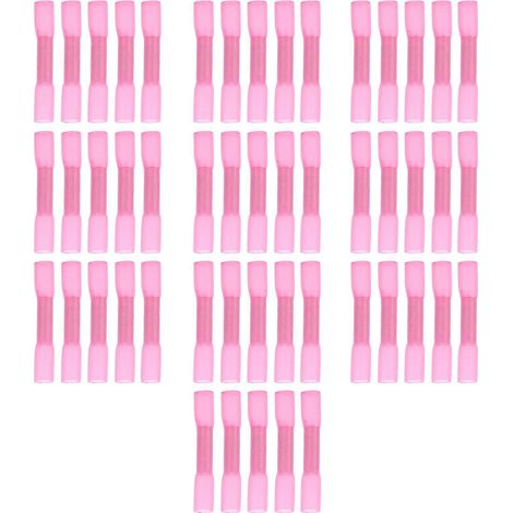 50Pcs Manchons Étanches à Souder BHT1.25, Connecteurs Électriques à Cosses à Emboîter, Kit de Raccords pour Câbles avec Gainage Thermorétractable (1/5)