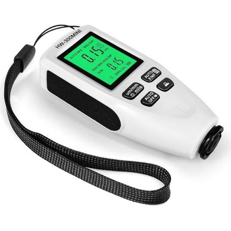 Testeur de revêtement de peinture de voiture 0 2000 um pour mesure non destructive des revêtements métalliques sur acier (blanc) (1/5)