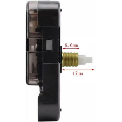 Mécanisme d'horloge - Tige filetée - 17 mm - Balayage Silencieux - Pour Horloge Murale - 1 Pièce (1/4)