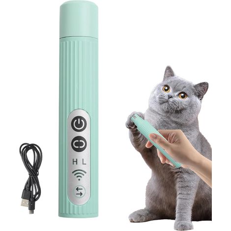 Lime à ongles électrique pour animaux de compagnie 500 mAh, éclairage LED et 3 modes de fonctionnement, kit de soin des griffes pour chats et chiens, cadeau idéal pour les amoureux des animaux (Légume (1/5)