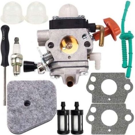 Vergaser-Reparatursatz für Stihl FS87 FS90 FS100 FS110 FS130 HL95 HL100 HT100 HT101 KM90 KM100 KM110 SP90, Teilenummer 4180-120-0610, Ersatz mit Luftfilter und Schraubendreher (H677). (1/4)