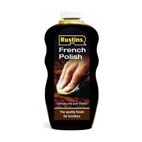 Rustins French Polish 300ml - Suitable for French Polishing Light and Dark Wood Surfaces
