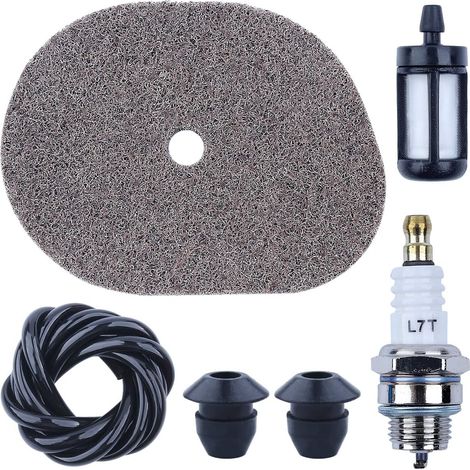Kit filtre à air pour Stihl FS40 FS56 FS70 FS50 FS56 FS56RC FS70C FC56C Coupe-bordure, Filtre à air, Filtre à carburant, Bougie d'allumage, Tuyau de carburant, 2 x Passe-fil (1/5)