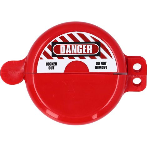 Cadenas de consignation pour vanne à clapet ABS résistant aux chocs verrouillage sécurisé robinet gaz extérieur diamètre 32mm rouge (1/5)