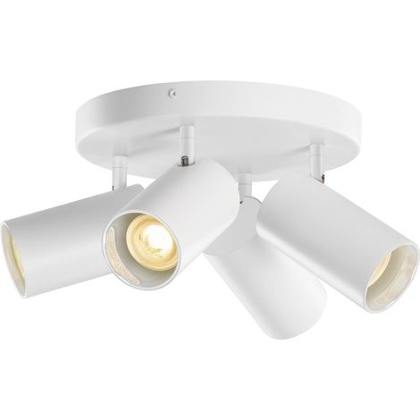 Plafonnier ASTO TUBE cylindrique GU10 4x max. 10W blanc - SLV - 1006430 (1/4)