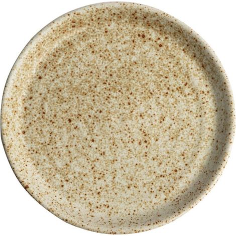 Assiettes plates beige moucheté Canvas 18 cm (Lot de 6) - Ref FA337 - Olympia (1/5)