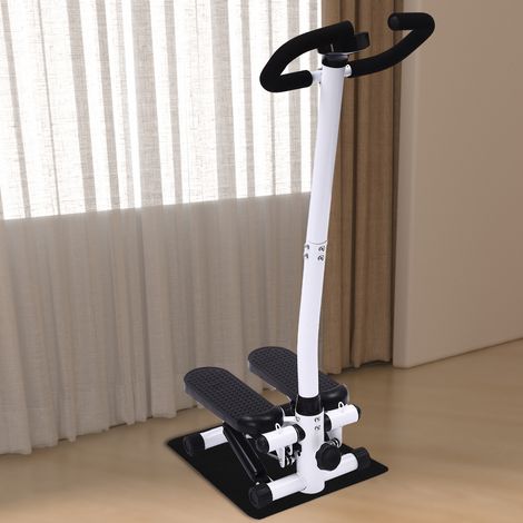 YISSALE – Stepper de fitness 2 en 1 pour la maison, avec cordes de puissance et guidon, écran LCD, hauteur réglable, silencieux et antidérapant, équipement de fitness pour jambes/bras jusqu'à 150 kg (1/5)