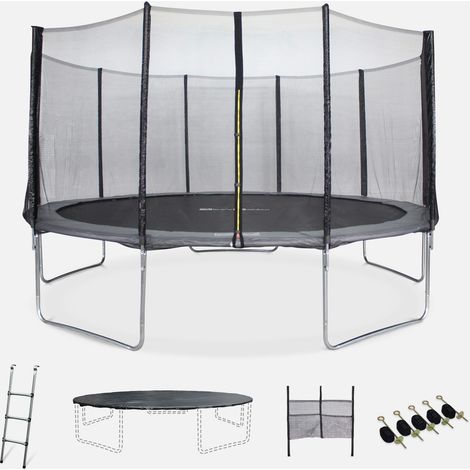 Trampolino 460cm con pacchetto di accessori