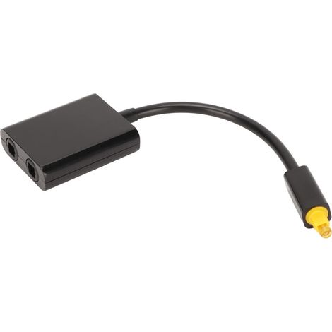 Répartiteur de câble optique 1 entrée 2 sorties, câble audio numérique à fibre optique pour son surround, lecteur DVD/CD et amplificateur d'ordinateur (1/5)