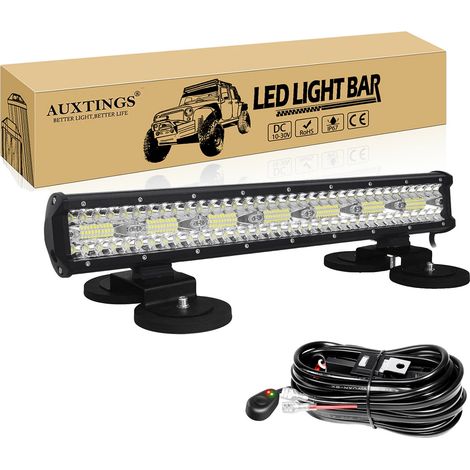 Barre lumineuse LED tout terrain, température de couleur 6000K, indice d'étanchéité IP67 (1/2)