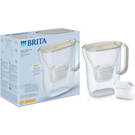 BRITA Style Essential Waterfilterkan Zand + BRITA MAXTRA PRO Waterfilter 1057794