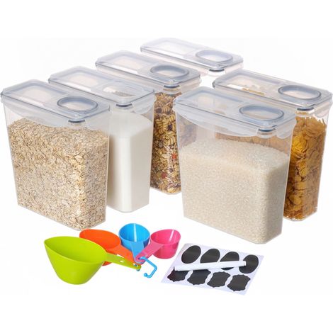 Airtight Food Storage Containers, 3.7L, 6-Pack (1/5)