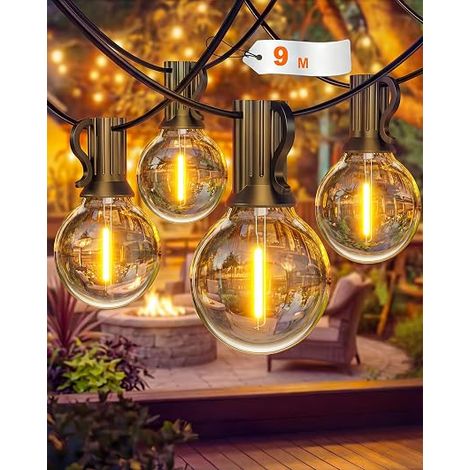 Guirlande Lumineuse Exterieur, 9M G40 LED Exterieure Ampoules (1/5)