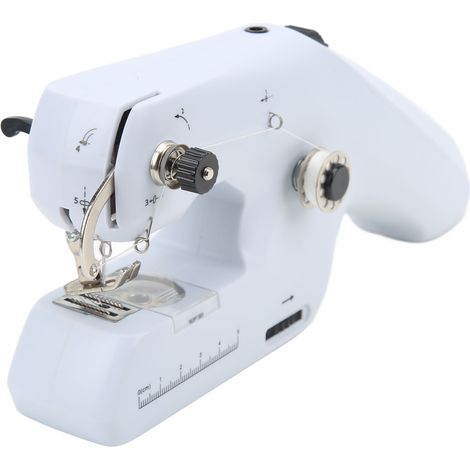 Machine à coudre portable électrique à double fil avec poignée ergonomique, prise américaine 110-240 V (1/5)