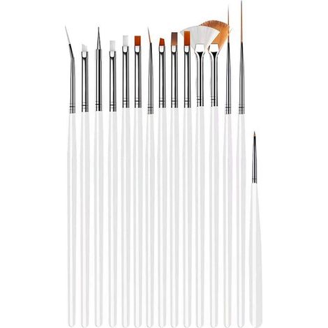Pinceau Nail Art - Palette Mélange Résine - Kit Manucure DIY pour Salon ou Maison - 10 Pièces (1/5)