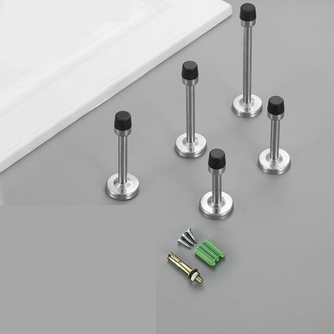 Set mit 6 mattschwarzen, rostfreien Handtuchhaken, runden Kleiderhaken, schwarz, mit Schrauben, platzsparend, geeignet für Badezimmer, Küchen und Schlafzimmer.