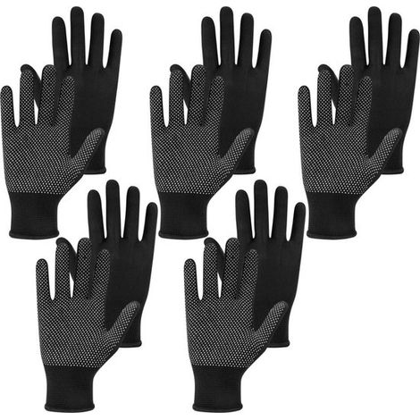 Rutschfeste Gartenhandschuhe – Schwarz – M/L (1/4)