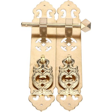 Tiroir Antique suspendu, résistant à la rouille, rétro élégant, en laiton, pour armoire, armoires (1/5)
